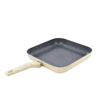 Frigideira de Alumínio Grill Preta Marble 28X4.5CM em Oferta na Shopee