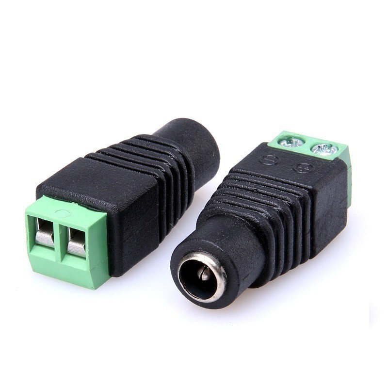 Kit 10 Conector Plug P4 Femea Com Borne P/ Cftv Câmera Fonte | Shopee ...