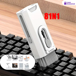 Kit De Limpeza 8 Em 1 Escova De Teclado Conjunto De Fones De Ouvido Caneta