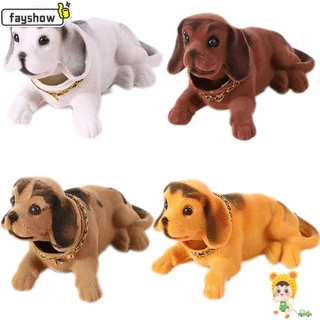 FAYSHOW Ornamentos Para Carros Boneca De Cachorro Com Decoração Automática Balançar A Cabeça Do