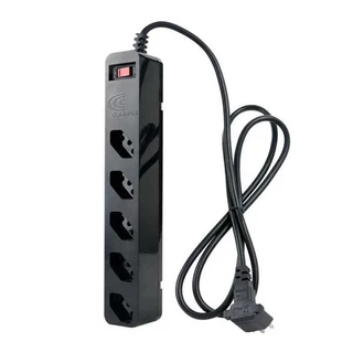 Filtro de Linha DPS Clamper iClamper Energia 5 Conectores, 1m, Preto, 021517