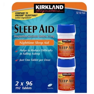 Sleep Aid 25mg Nighttime 192 tablets Original