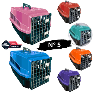 Caixa de Transporte Nº5 p/ Pet Gatos Coelho Cão Aves 25 Kg