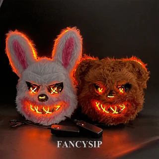 Fantasia Festa Máscaras Assustadoras Halloween Assustador Coelho Máscara Assassino Traje De Urso