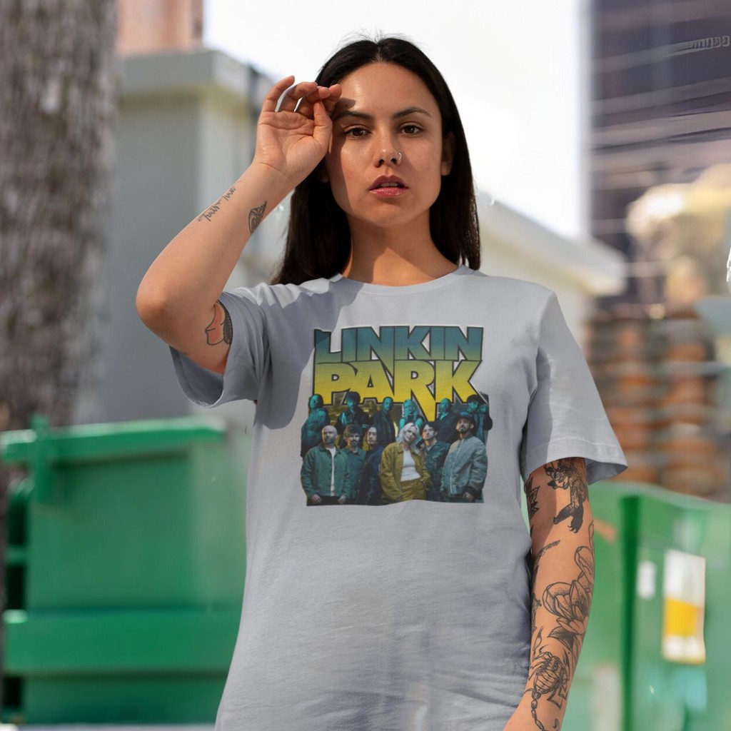 Camiseta Linkin Park From Zero World Tour Brasil Integrantes Camiseta Linkin Park From Zero World Tour Brasil Integrantes