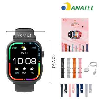 Relogio Smartwatch Mini 10 Infinit 8 Em 1 Laxasfit em Oferta na Shopee