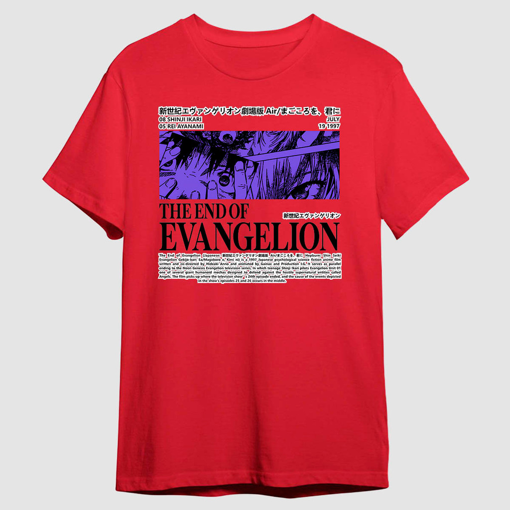 Camiseta The End of Evangelion Neon Genesis Anime Eva Filme Ficção