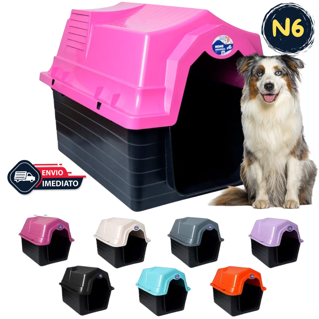 Casa Casinha De Cachorro Nº 6 Plástico Desmontável Pet | Shopee Brasil