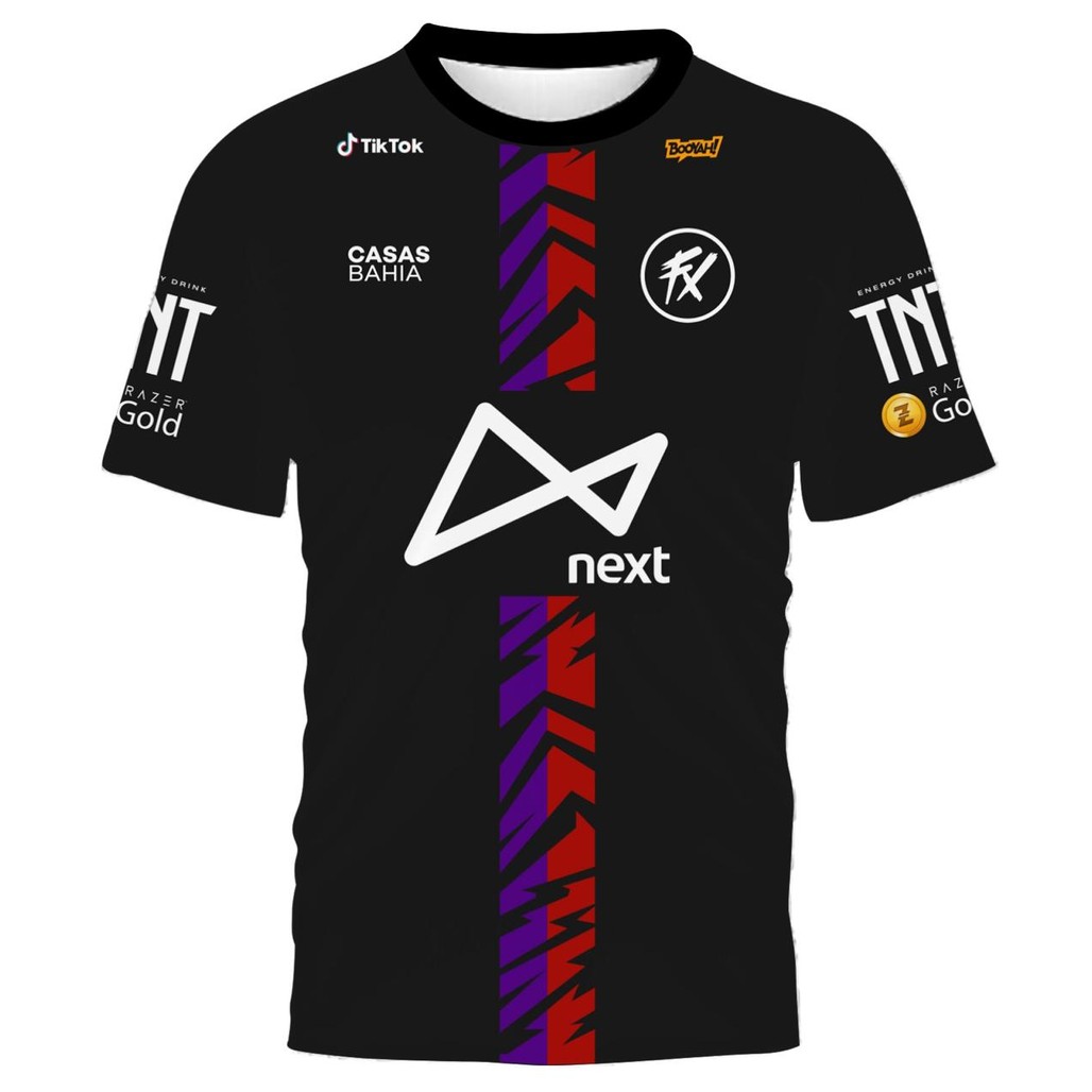 Camiseta 3D Gamer Segue o Fluxo Unissex Poliéster