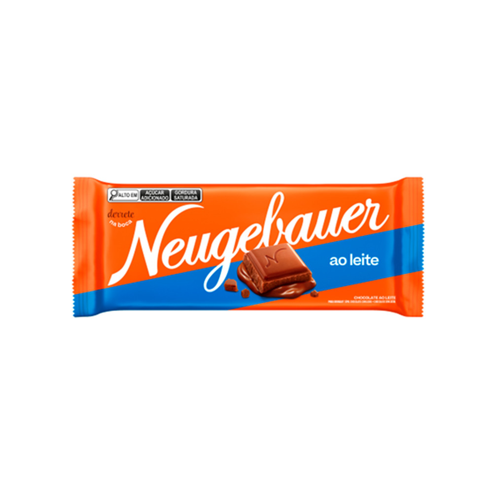 Chocolate Em Barra Ao Leite 80g Neugebauer | Shopee Brasil