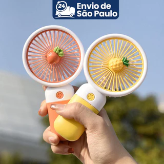 Mini Ventilador De Mão Portátil Recarregável Usb com suporte Para Escritório