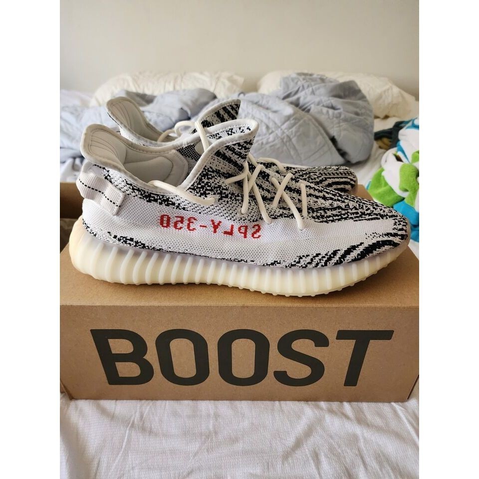 Melhor Preço YZ Boost 350 Sapatos De Corrida Esportiva Zebra Baixa