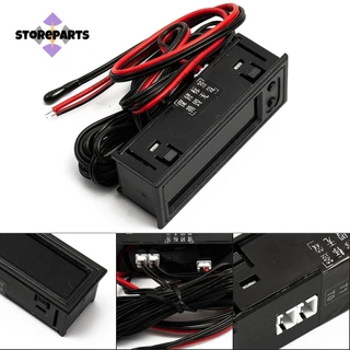 [Passo] 12V Kit De 12V 3 Em 1 Termômetro Para Carro + Voltímetro + Relógio LED Digital Display