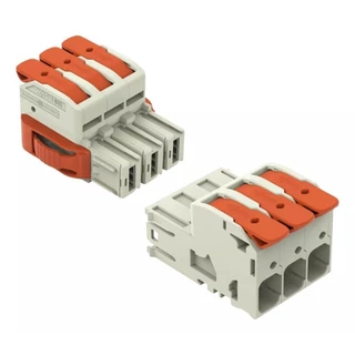 Kit Conector Wago 832-1103-1203 Macho E Femea Linha Pesada