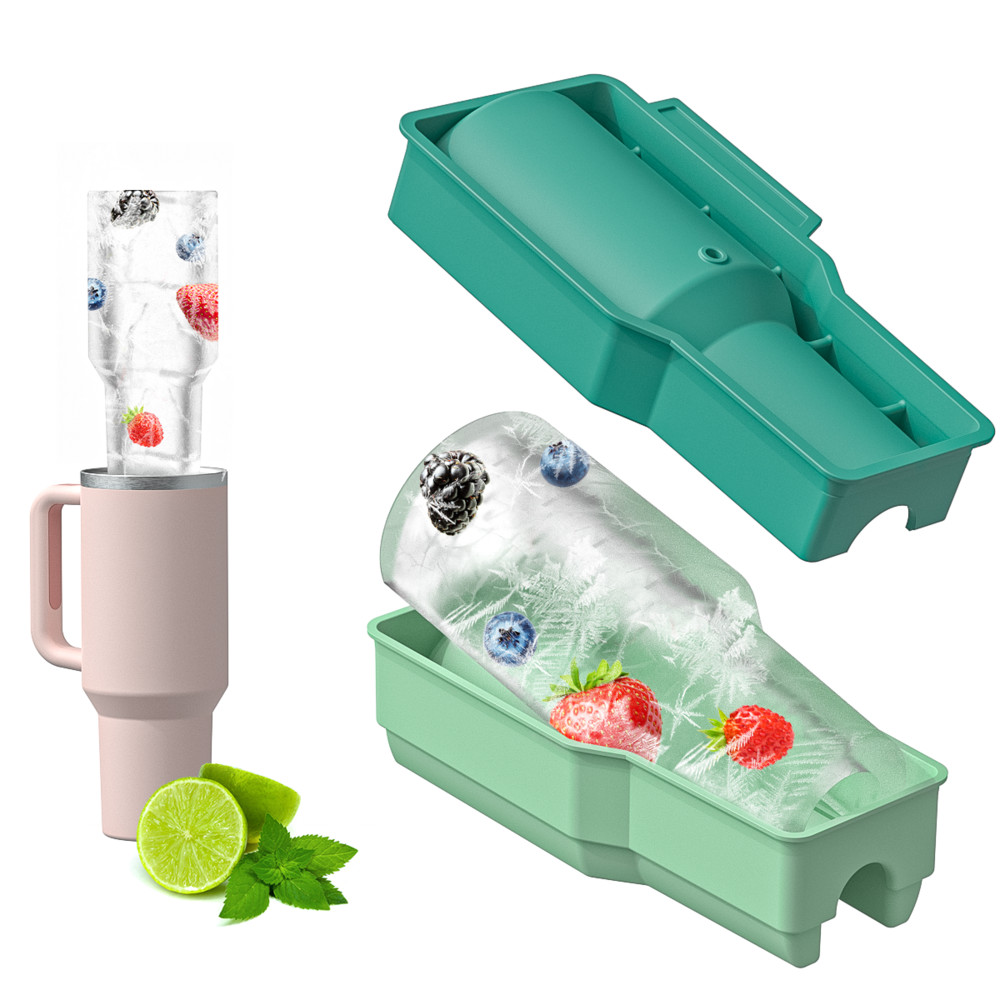 Molde De Gelo Stanley , Bandejas Para Cubos Copos 20-30-40 Oz , Bandeja Com Tampa E Caixa Whiskey/Drinks/Juice