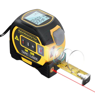 60M-CJ Medidor de distância a laser e telêmetro, equipamento de topografia, fita métrica, fita retrátil, 60m