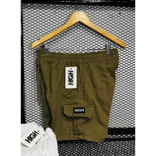 Bermuda Short Cargo Sarja Brim Com Bolso Lateral Bordado