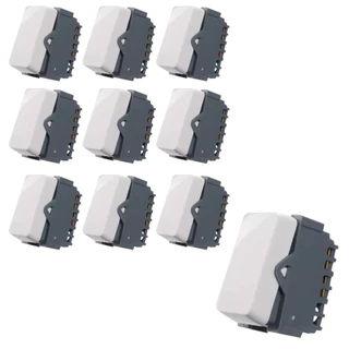 KIT 10 MODULO INTERRUPTOR PARALELO 10A-250V BR B3 - MARGIRUS
