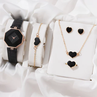 Relógio De Moda Mulher Pulseira Lazer Cinto De Quartzo