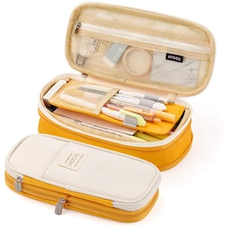 Saco De Lápis De Grande Capacidade De Alto Valor Caixa Dobrável De Armazenamento De Cosméticos kawaii Estilo Simples De Papelaria Para Estudantes Material Escolar De Escritório