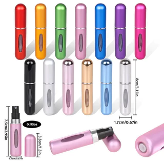 Mini Frasco De Recarga De Perfume Portátil Spray Recarregável Recipientes De Cosméticos Vazios Atomizador Para Viagen 5 Ml