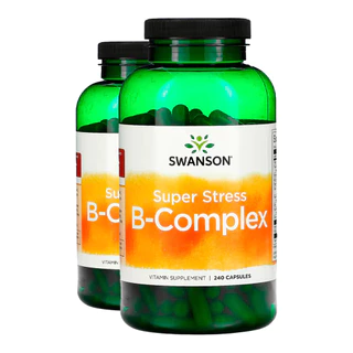 Kit 2x Complexo B com Vitamina C Swanson 240 Capsulas Importado/Made in Usa