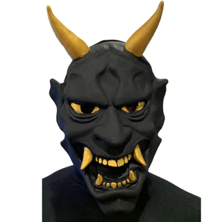 Máscara Diabo Dente de Ouro Halloween Carnaval Fantasia Teatro Terror Assustador Dia das Bruxas Zumbi Cosplay Horror Mon