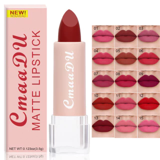 15 Cores Maquiagem Dos Lábios Baton Brilho Labial Hidratação A Longo Prazo Impermeável em Oferta na Shopee