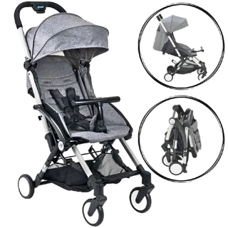 Carrinho de Bebê Passeio Cinza Muito Compacto Up Burigotto