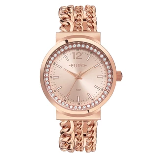 Relógio Euro Feminino Chains Rosé - EU2035YVG/4J