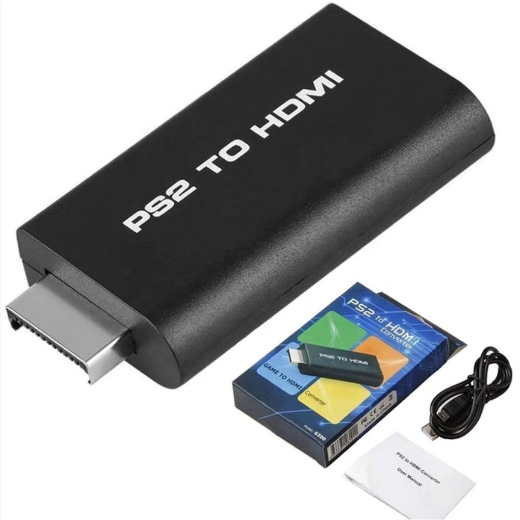 Adaptador Conversor Ps2 Áudio & Vídeo - AV Para Cabo Hdmi.