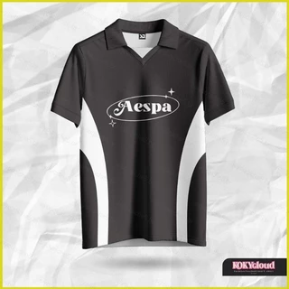 AESPA KPOP FANLIGHT KARINA GISELLE Inverno NINGNING POLO Camisa streetwear Cosplay Pano