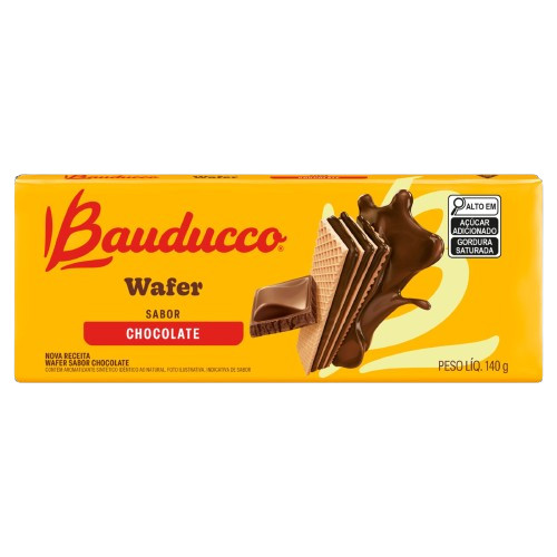 Biscoito Wafer Chocolate Bauducco 140g