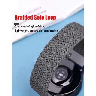 20mm 22mm Banda para Samsung Galaxy relógio 6 7 4 5 pro active 2 Gear S3 trançado solo loop pulseira correa Huawei relógio GT 2 3 cinta