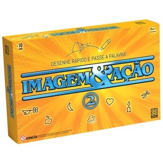 JOGO IMAGEM E AÇÃO 2 GROW BRINQUEDO MESA DIVERSÃO DESENHAR TABULEIRO PALAVRA ADVINHA PERGUNTA CARTAS