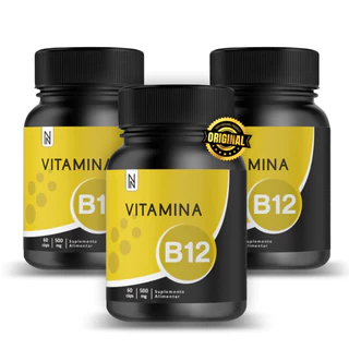 KIT 3X VITAMINA B12 60 CÁPSULAS 500mg ENVIO IMEDIATO em Oferta na Shopee