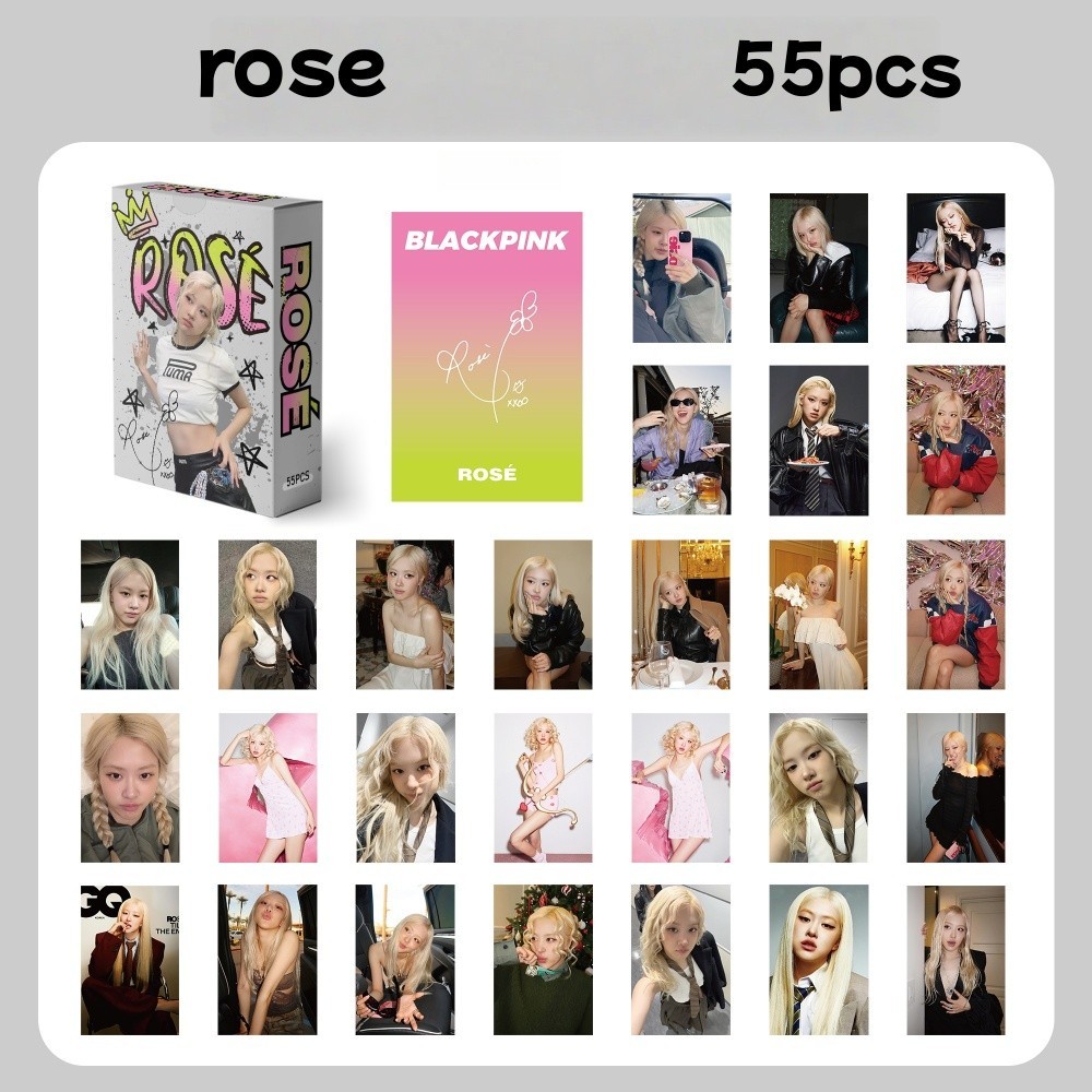 50-124pcs BP 8th Anniversary Laser Lomo Cards In Your World JISOO
