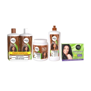 Kit Relaxamento para cachos Salon Line em Oferta na Shopee