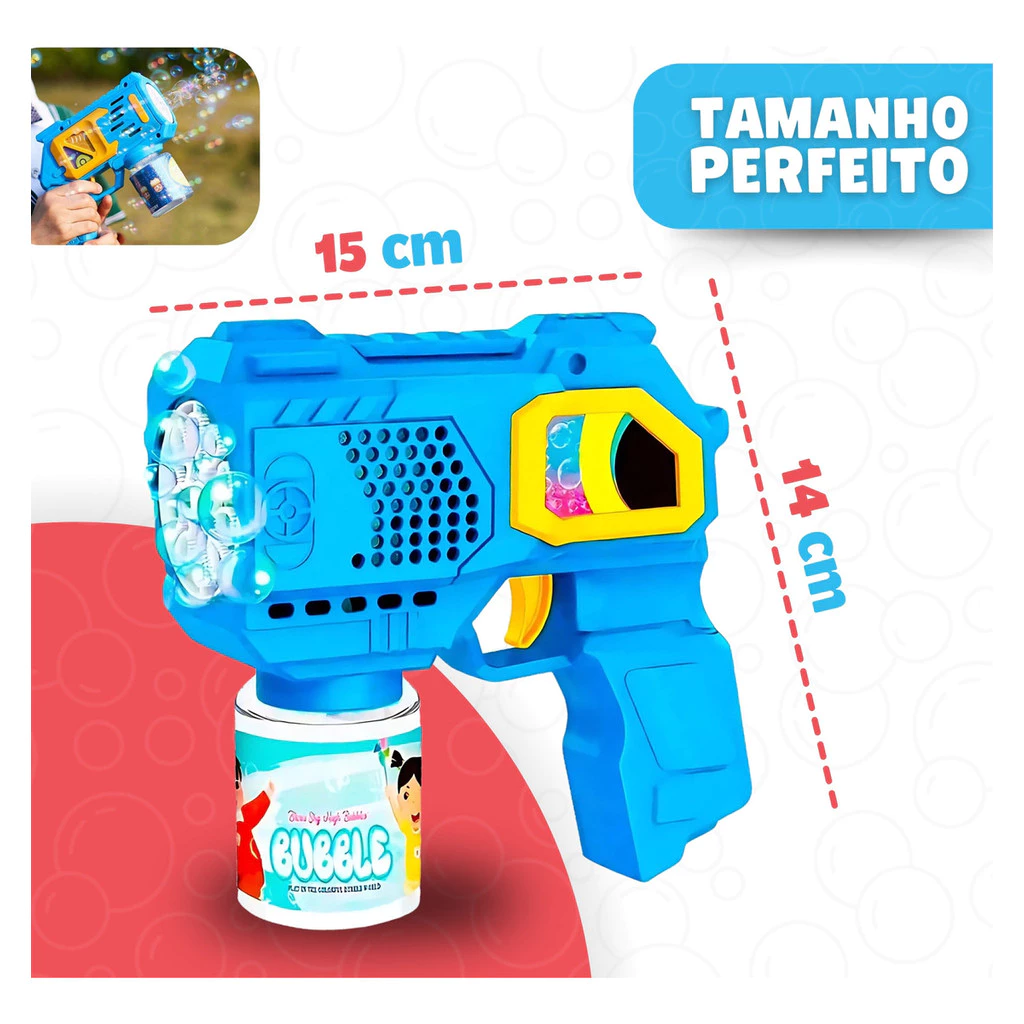 Lança Bolhas de Sabão com Luz: Brinquedo Infantil Interativo que Encanta, Diverte e Vira o Destaque das Brincadeiras