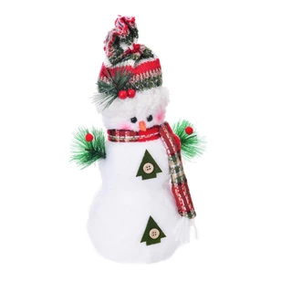 Boneco de Neve Scarf Decorativo 1PC 24x40 cm Decoração de Natal em Oferta na Shopee