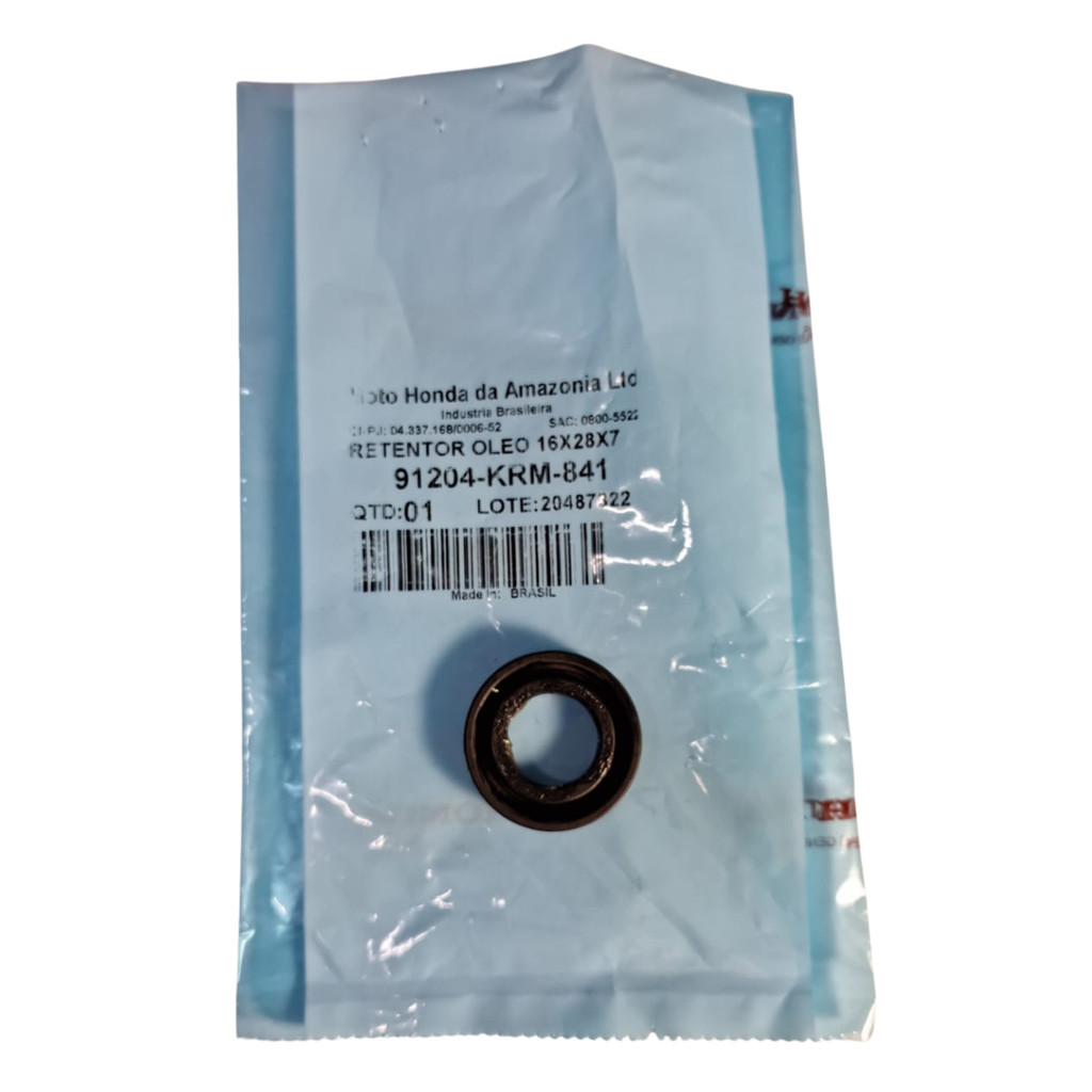 Retentor Partida 16x28x7 Titan 150 Honda 91204-KRM-841 | Shopee Brasil