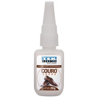Cola Adesiva Instantânea Couro Tekbond Transparente - 20g