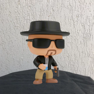 Boneco Colecionavel Funko BREAKING BAD WALTER HARTWELL Figura Decorativa Action Figure Colecionaveis Impressao 3d