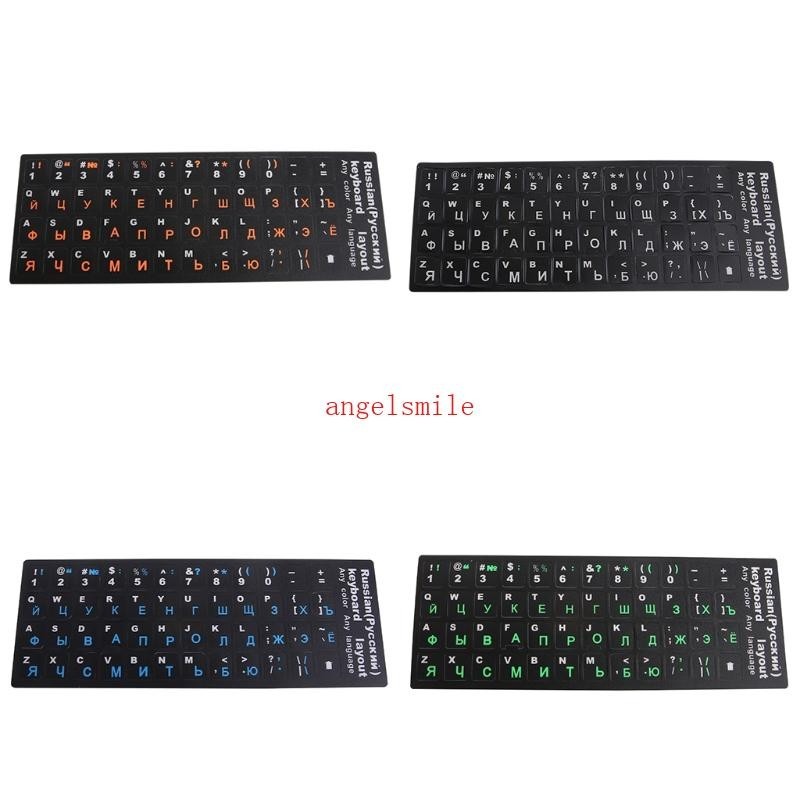 Lua Teclado Russo PVC Fosco Colorido Para Adesivos Proteção Notebo ...