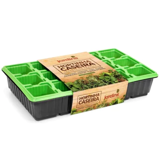 Bandeja Hortinha Caseira Sementeira Nutriplan com 15 células para Horta em casa - Sementes e Mudas de Hortaliças e Flores de Forma Prática, Rápido e Fácil