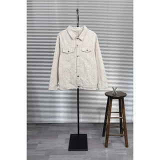 Jaqueta jeans de manga comprida masculina