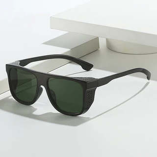 Estilo Europeu Americano Óculos de Sol Retro Quadrado Único Óculos de Sol Punk Masculino