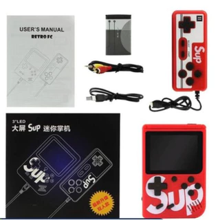 Super mini game portatil lcd 3 400 jogos av com controle
