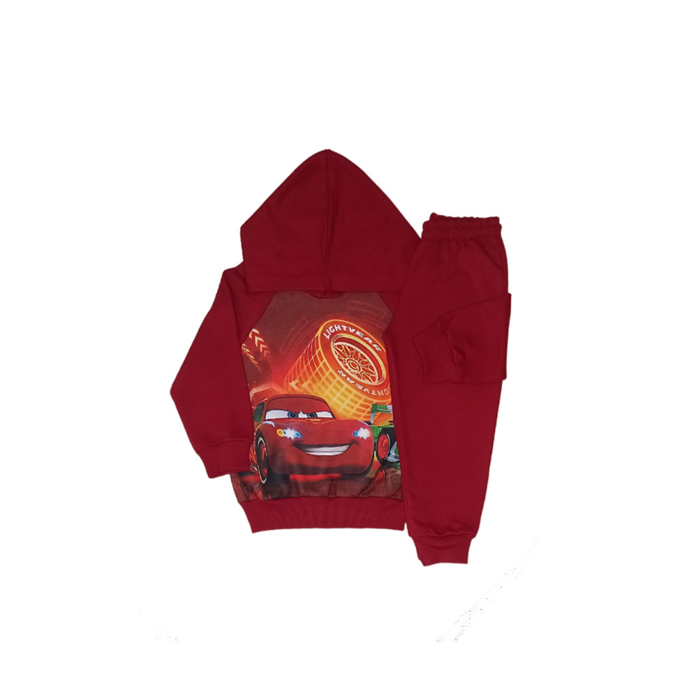 Conjunto Moletom Relâmpago Mcqueen Vermelho - 4 | Shopee Brasil