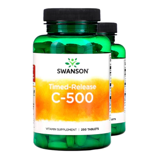 Kit 2x Vitamina C-500 Swanson Rose Hips 250 Tablets Importado/Made in Usa